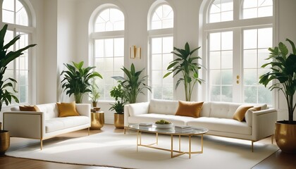 interior modern design room 3d