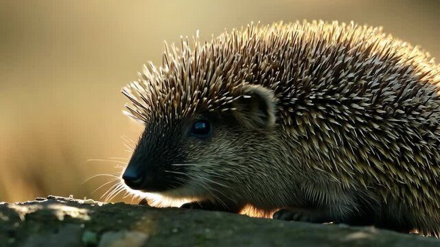 hedgehog on the ground