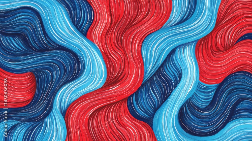 Poster abstract playful background with wavy line. backdrop with organic curvy curly stripe. wave line art.