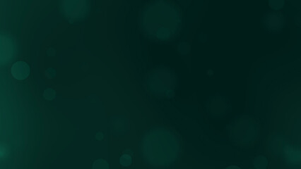 Dark green abstract background with bokeh effects