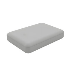 Fototapeta premium Minimalist Gray Box on White Background for Product Mockup