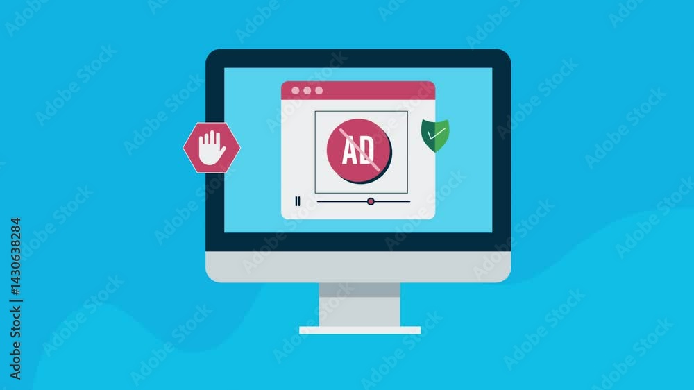 Poster ad free safe web browsing, stop tracking user activity, protect user data and privacy with internet 
