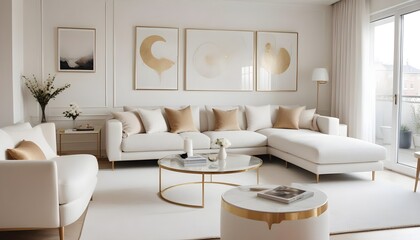 interior modern design room 3d