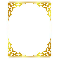 gold decorative border frame ...