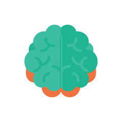 Brain Icon isolated on transparent background