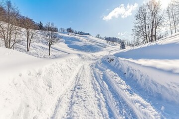 Snowy Mountain Path