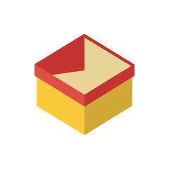 Chalk Box isolated on transparent background