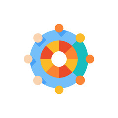 Intersectional Inclusion Wheel isolated on transparent background