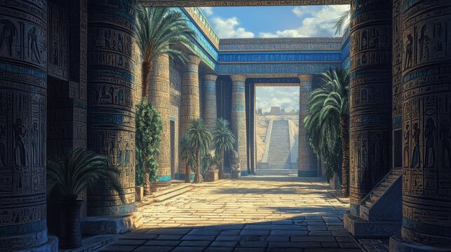 Dendera temple or Temple of Hathor. Egypt. Dendera, Denderah, is a small town in Egypt. Dendera Temple complex, one of the best-preserved temple sites from ancient Upper Egypt.