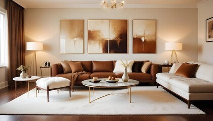 Fototapeta premium interior modern design room 3d