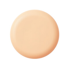 Cosmetic Compact Viewed from Above Displaying a Uniform Beige Tone