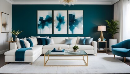 interior modern design room 3d