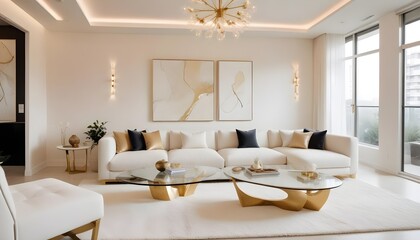 interior modern design room 3d