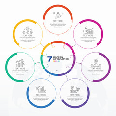 Infographic 7 step for presentation