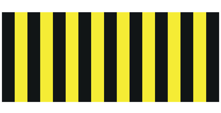  simple black and yellow security tape floor marking icon with diagonal stripes and aspect ratio vector icon