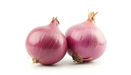 red onion isolated on white background
