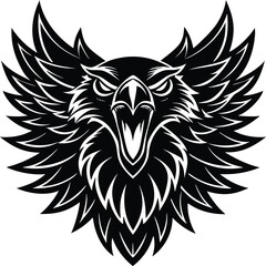 Obraz premium Eagle vector illustration logo design