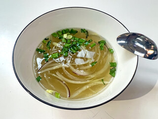 Vietnamese traditional broth with herbs and spices