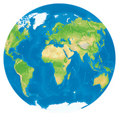 Earth Globe Map Illustration, Continents, Oceans, Transparent Background