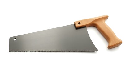 Hand saw isolated on white background