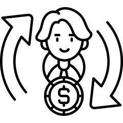 Return Of Investment Icon Vector Element