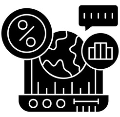 Discount Message Icon Vector Element