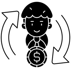 Currency Exchange Icon Vector Element