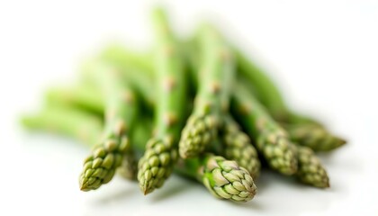 Asparagus on a white background