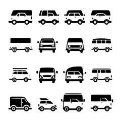 Obraz premium transportation icons set