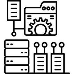 Data Storage Icon Vector Element