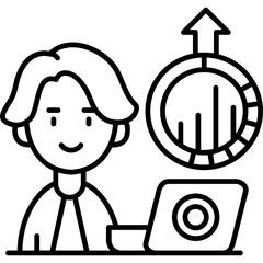 Analyst Icon Vector Element
