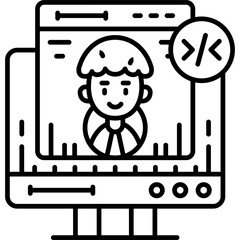 Programming Icon Vector Element