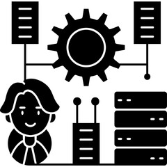 Data Complexity Icon Vector Element