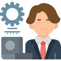 Data Scientist Icon Vector Element