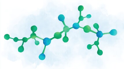Colorful Molecular Structure with Abstract Background Representation
