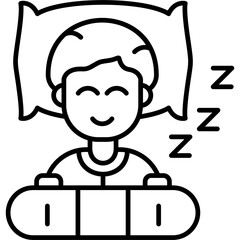 Sleeping Icon Vector Element