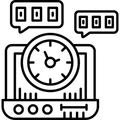 Obraz premium Time Management Icon Vector Element