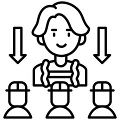 Team Work Icon Vector Element