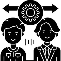 Setting Earning Icon Vector Element