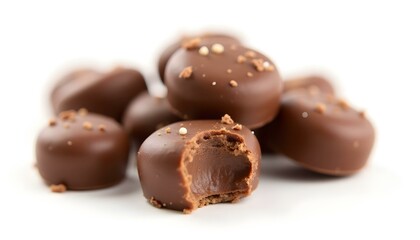 Chocolate candy isolated on white background