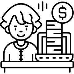 Overwork Icon Vector Element