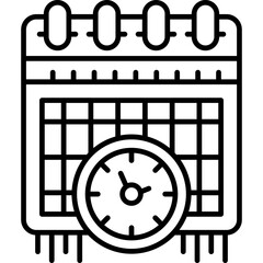 Deadline Icon Vector Element