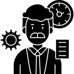 Time Management Icon Vector Element