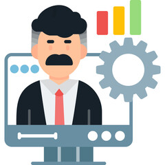 Productive Icon Vector Element