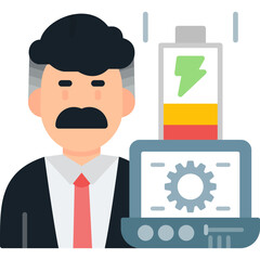 Fatigue Icon Vector Element