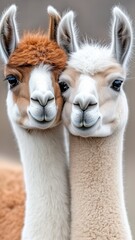 Obraz premium Llama Wild Animal Portrait In A Natural Environment