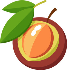 A vibrant vector art illustration featuring delicious nance and marula fruits, showcasing rich colors and tropical freshness in detailed design.