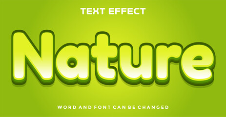 Nature editable text effect