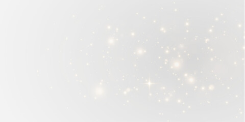 PNG white sparkle with golden glow, glitter flare and shine.