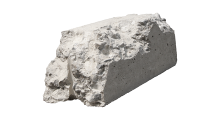 Concrete isolated on white background